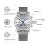 CalmTick Men's Watch, Large Dial, Quartz, Date Display, Waterproof, Luminous Hands, Chronograph Function, Fashionable Simple Popular Model, Silver,