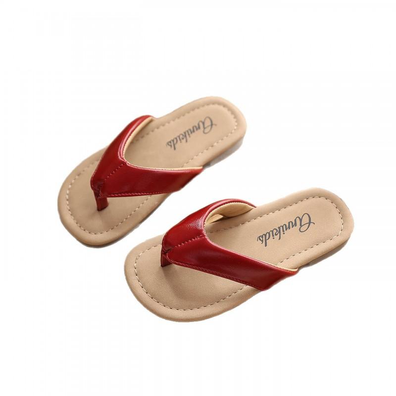 Kids Slide Sandals Girls Indoor Outdoor Slip Resistant Flip Flops With Dress Casual Beach Footwear