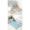 Mat Fashion Wool Comfortable Simple Toilet Bathroom Absorbent Set Threepiece