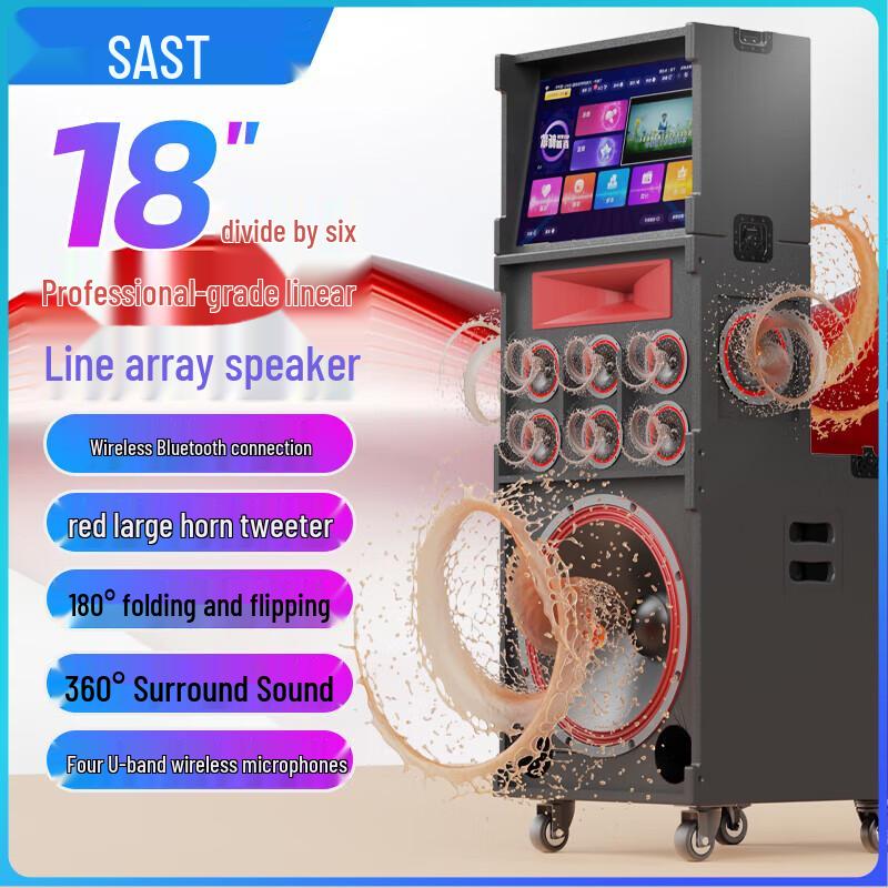 SAST Portable KTV Speaker System CN Plug (adapter Included)