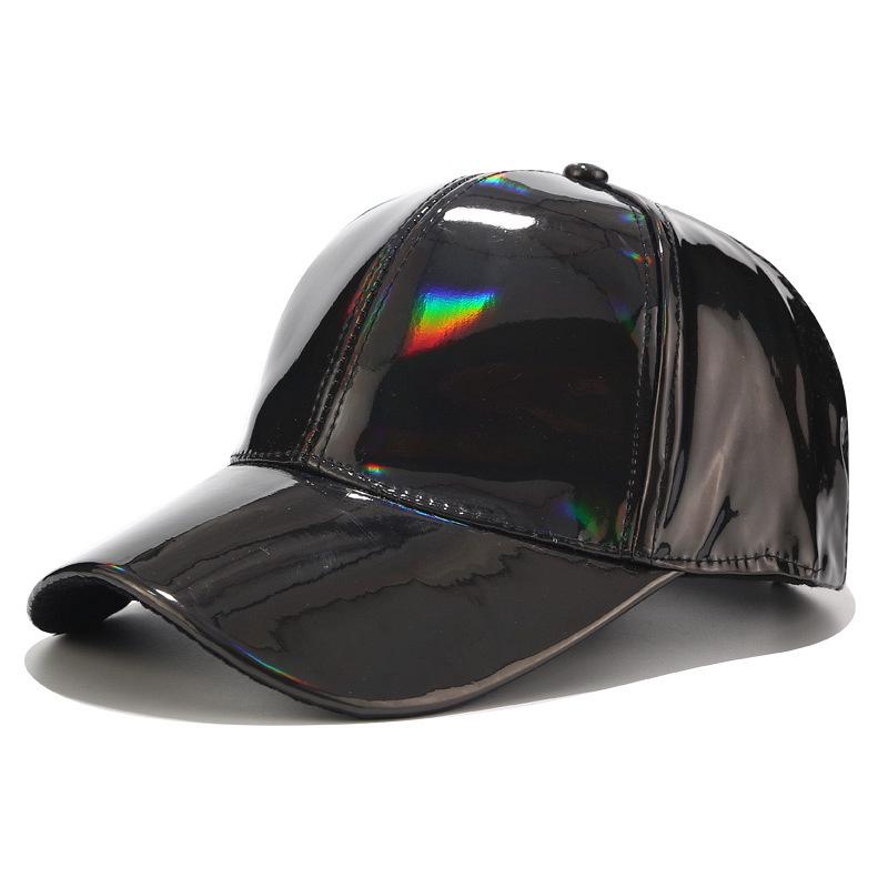Unisex Helle Laser-PU-Entenschnabel-Baseballkappe - Trendiger Europäischer & Amerikanischer Street Style