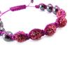 Les Trésors De Lily [J6313] - Ethnic Bracelet 'Shambhala' Pink Purple