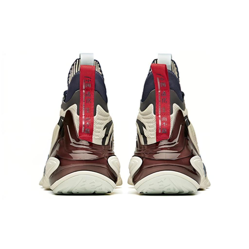 ANTA Men Xingyue 40 Retro Casual Sneakers Off White Blue Brown 112048818A-8
