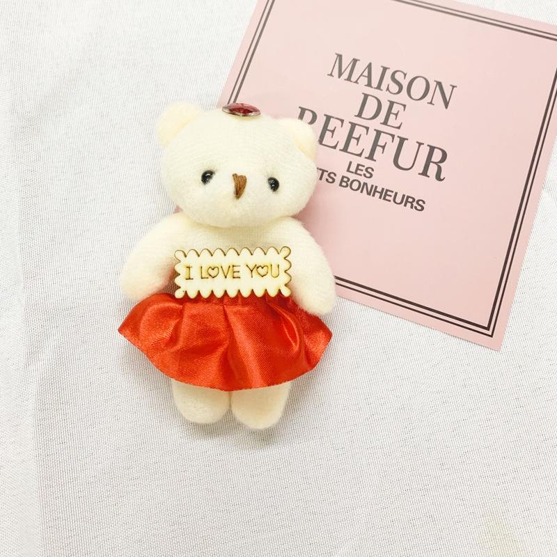 Niedlicher Cartoon Teddybär Plüschtier Großhandel Hochzeitsdekoration Hochzeitsgeschenk Hängeanhänger Figuren)