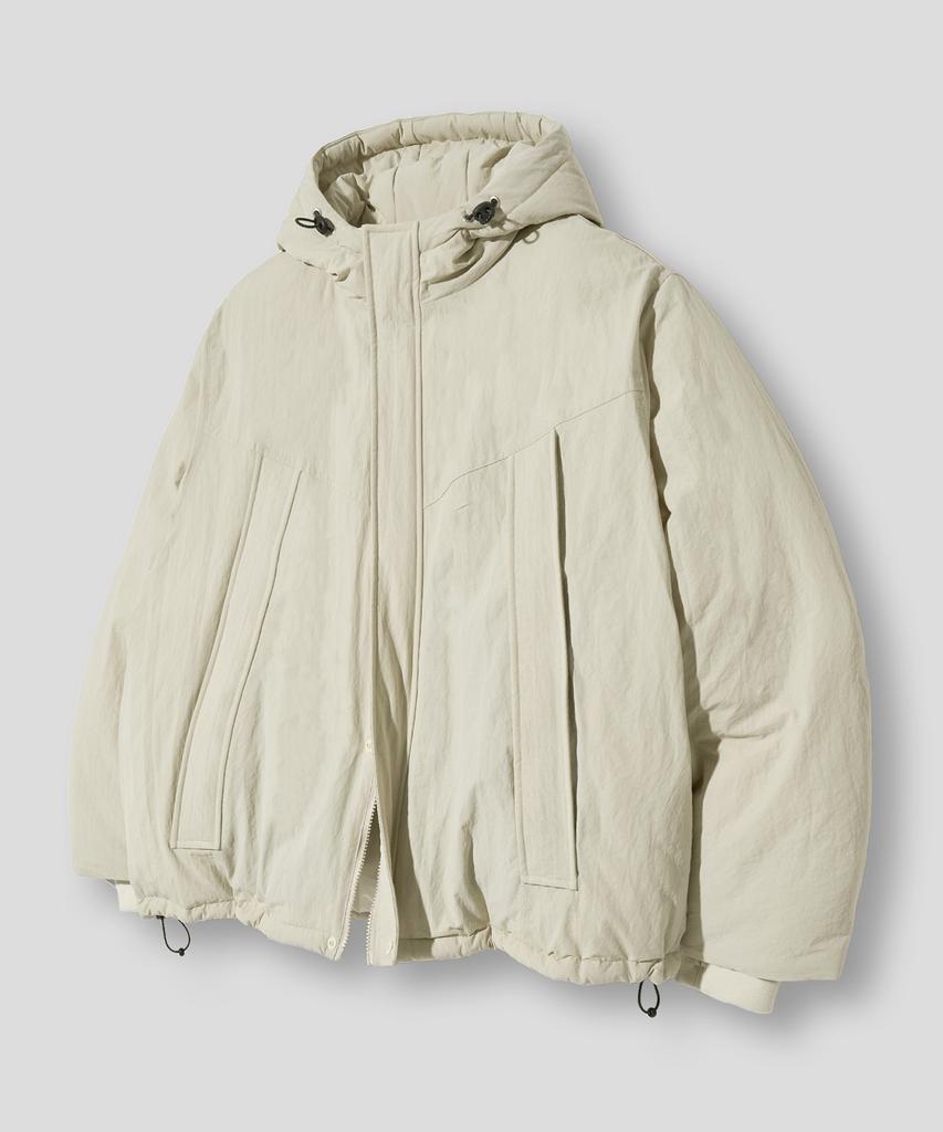 Filluminate Hiver Soir Hooded Padded Jacket - Beige