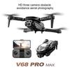 V68 MAX Drone 4K Electric Adjustable Three Camera Aerial Photography Optical Flow Bbstacle Avoidance Four Axis Brushless Drone