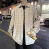 Autumn Shirt Men'S Korean Style Trendy Loose Checkered Shirt Jacket Long Sleeved Top