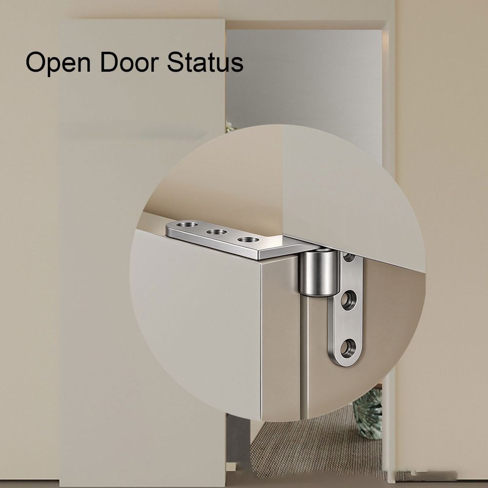 2pcs 270 Degree Rotation Rotating Pivot Hinge Stainless Steel Left Right Door Hinge Cabinets