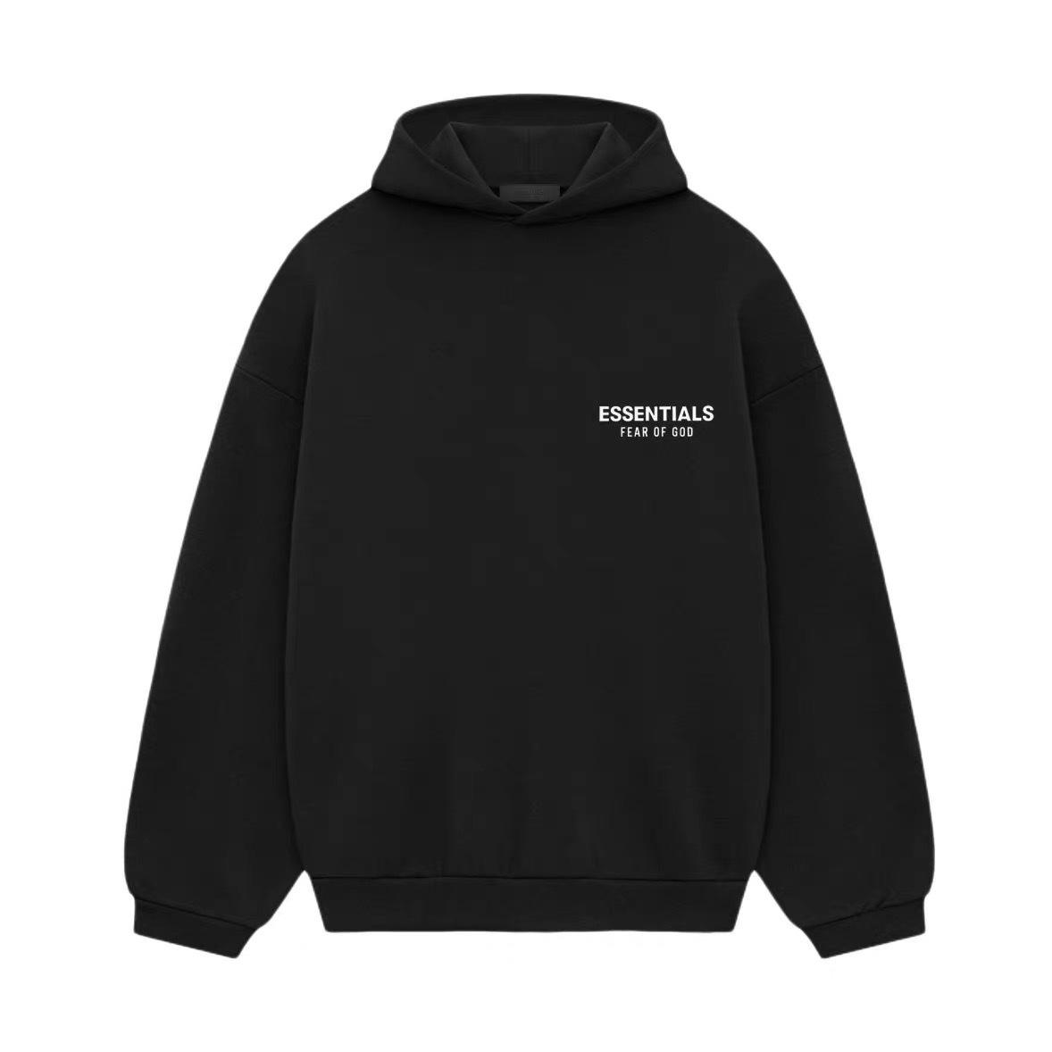 Zelená X FOG Essentials Plus Zamatová mikina s kapucňou SS24 L