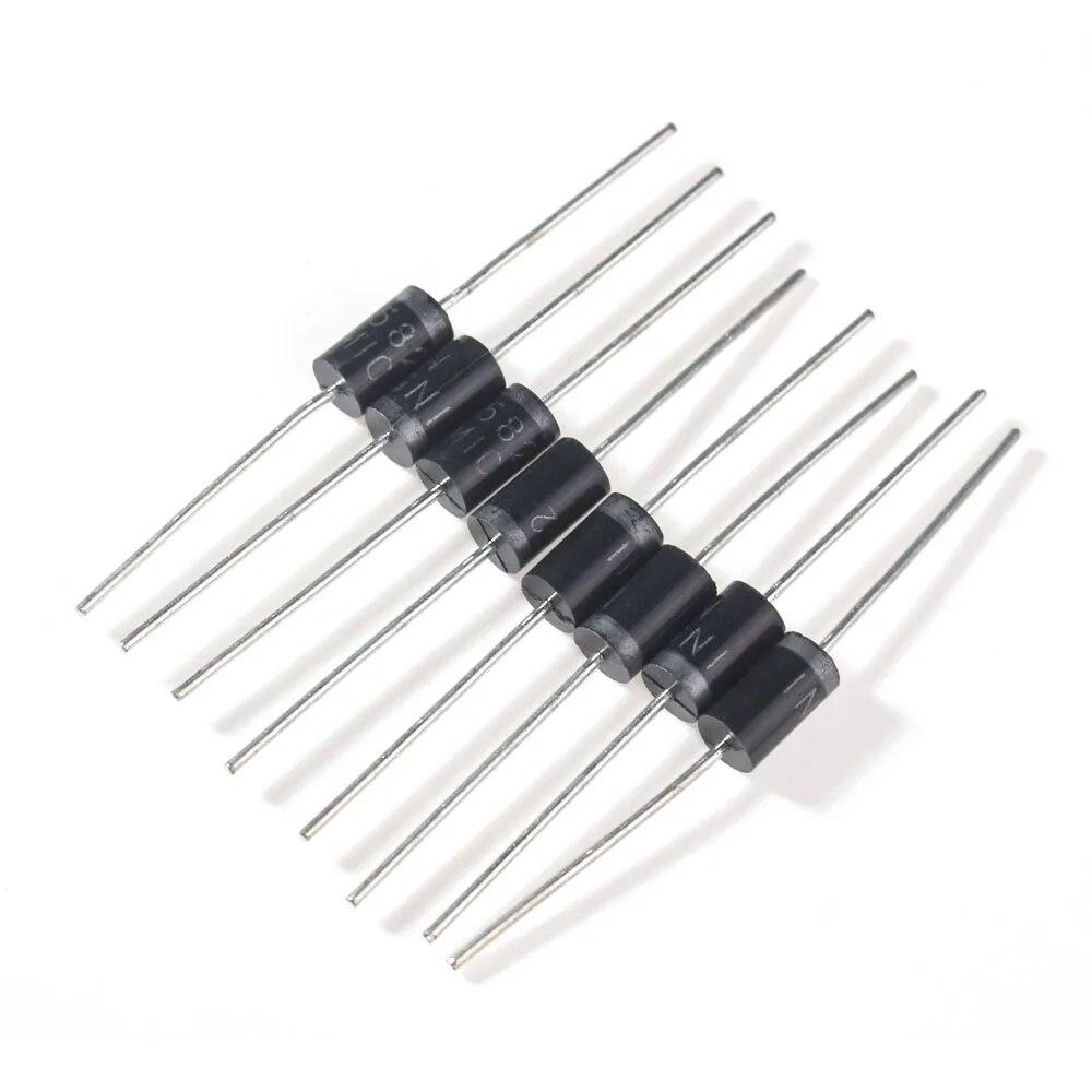 255 bucăți redresor de recuperare rapidă diode set de diode Schottky 22 tipuri de kit asortate 1N4001 1N4004 1N4007 1N5399 1N5408 6A10 10A10