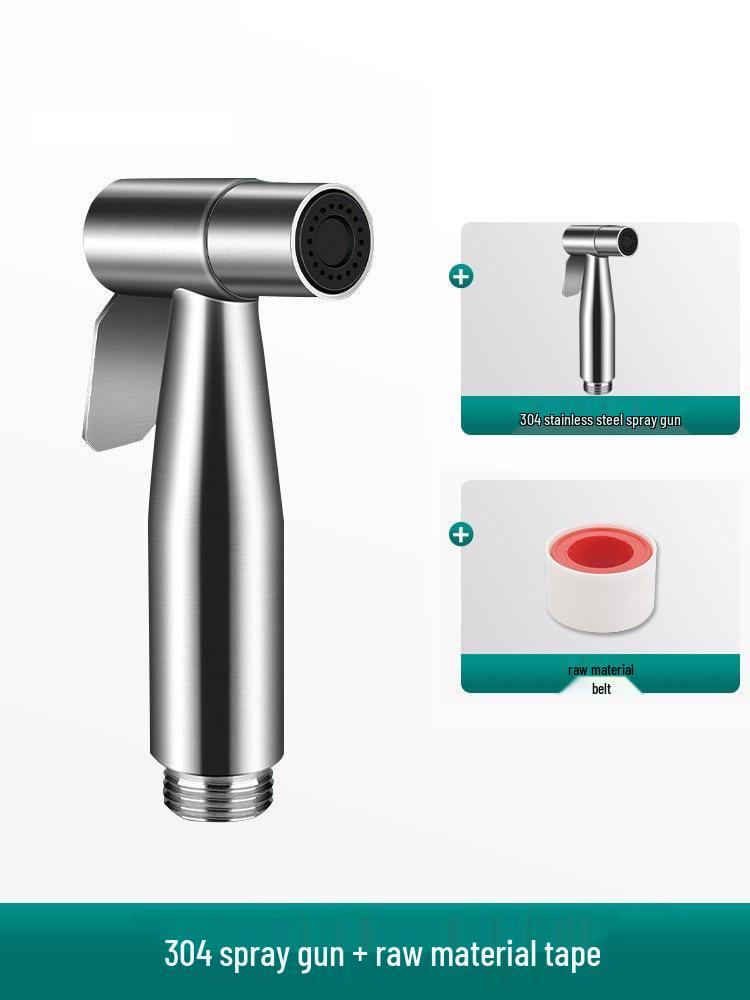 German Bidet Spray Gun Set: Toilet Faucet, Butt Washer, Shower Head & Water Booster Nozzle