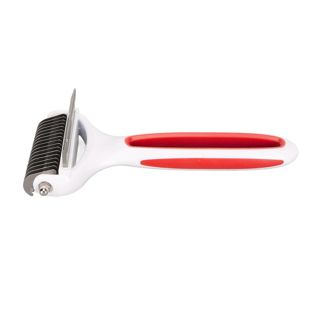 Pet Deshedding Brush 2 in 1 Deshedding Tool and Dematting Undercoat Rake Comb Removing Knots Pet Brush for Cats Dogs