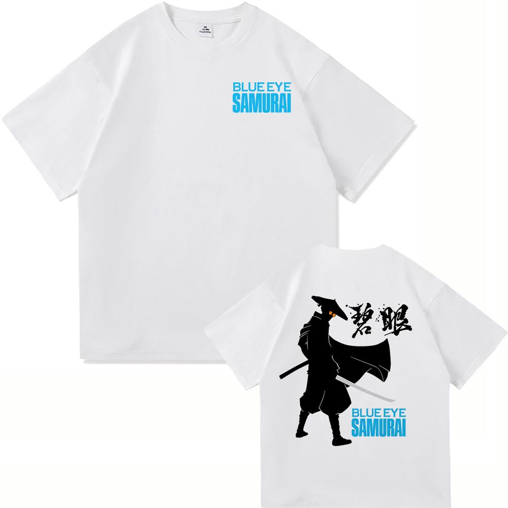 Blue Eye Samurai 2 T Shirts Fashion Men Harajuku Aesthetic Anime Mizu Tshirt Unisex High Quality Casual Cotton Tee Shirt Clothes