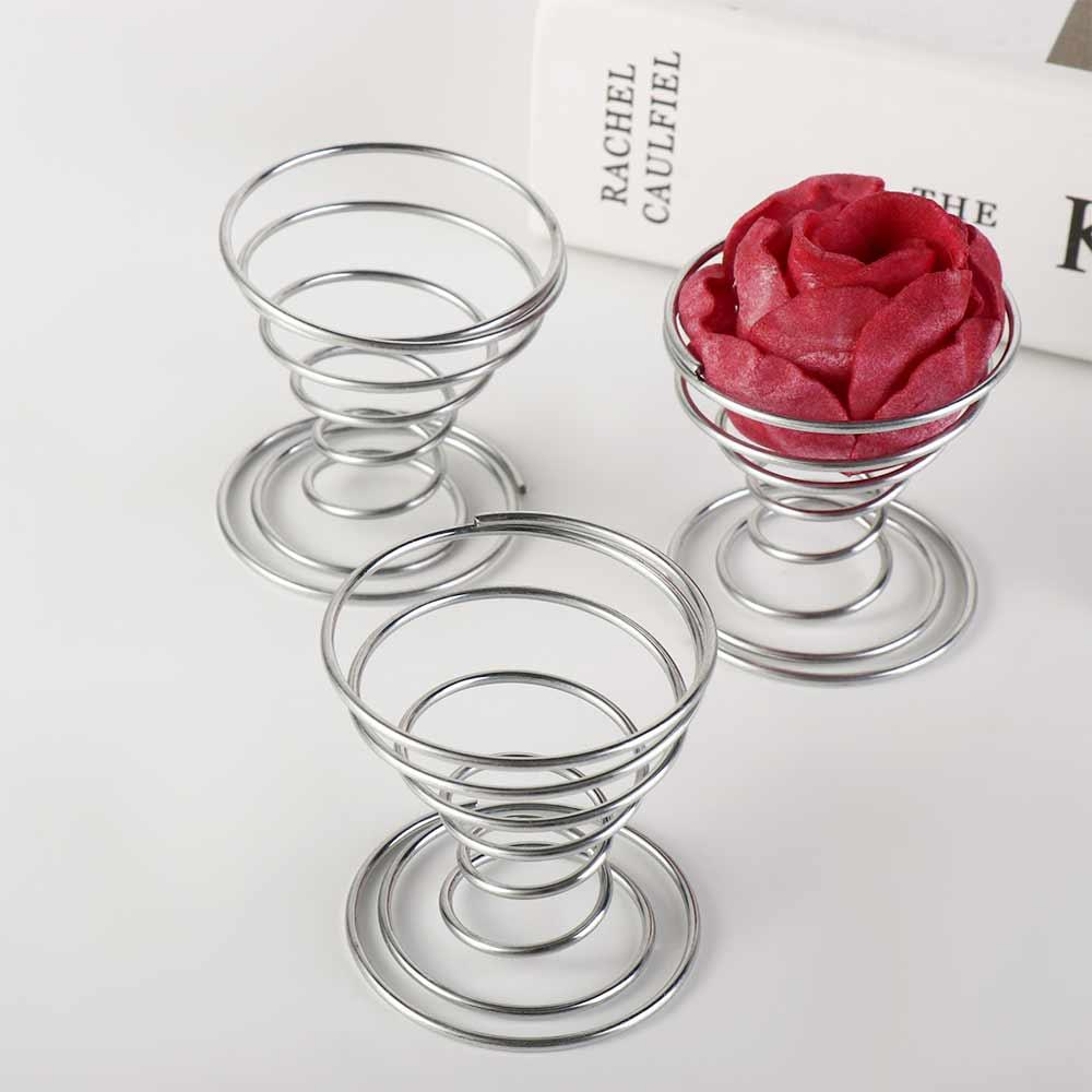 3Pcs/set Stainless Steel Spring Base Holder Pineapple Base Spring Wire Egg Tray  Tea Drain Holder