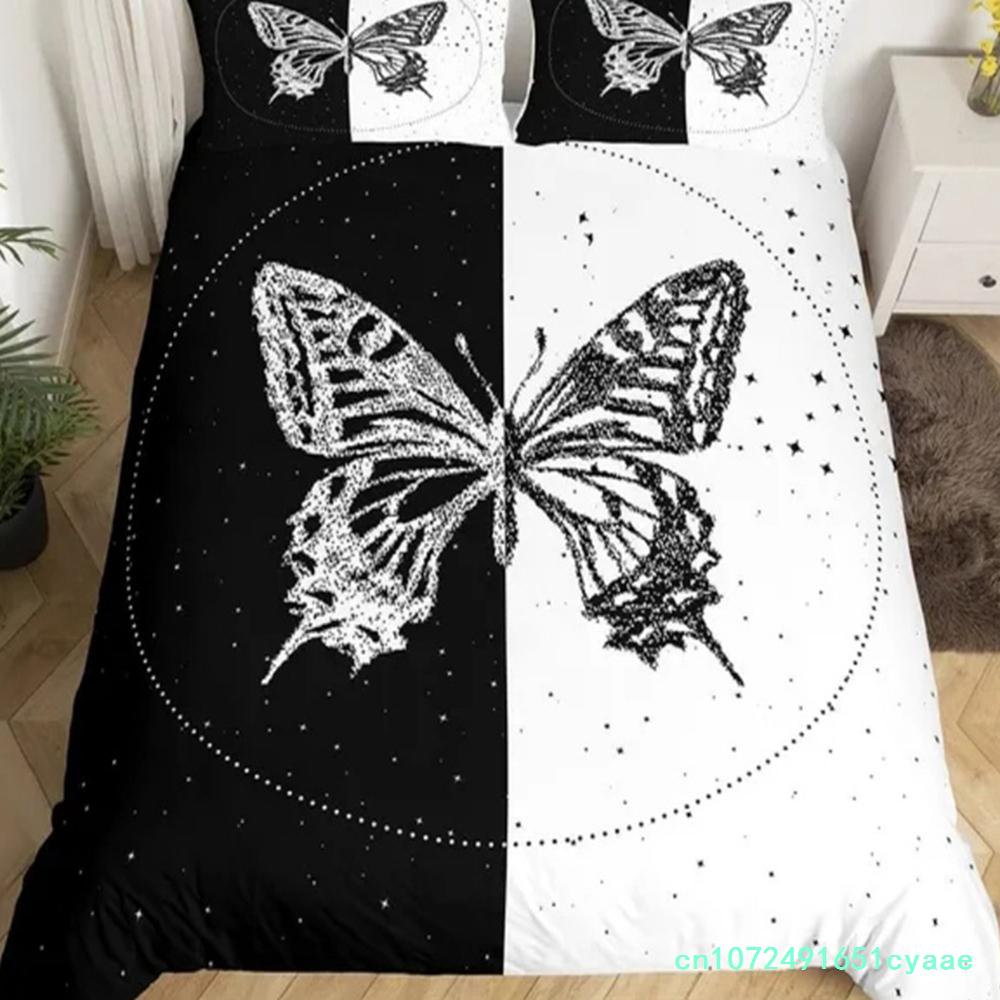 Neues Modernes Weißes Bettwäsche-Set 3-teilig Weiches Polyester Queen King Full Size Bettbezug-Set mit Kissenbezügen Doppel-Paar-Bettbezug
