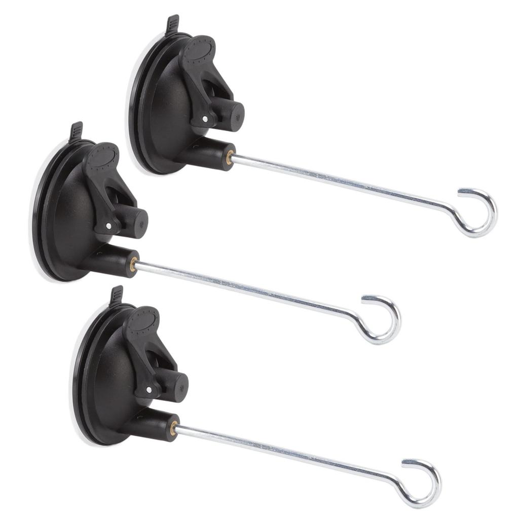 3 Pcs Bird Feeder Wall Hanger Window Suction Cup with Hanger Hook for Wind Chimes Plant