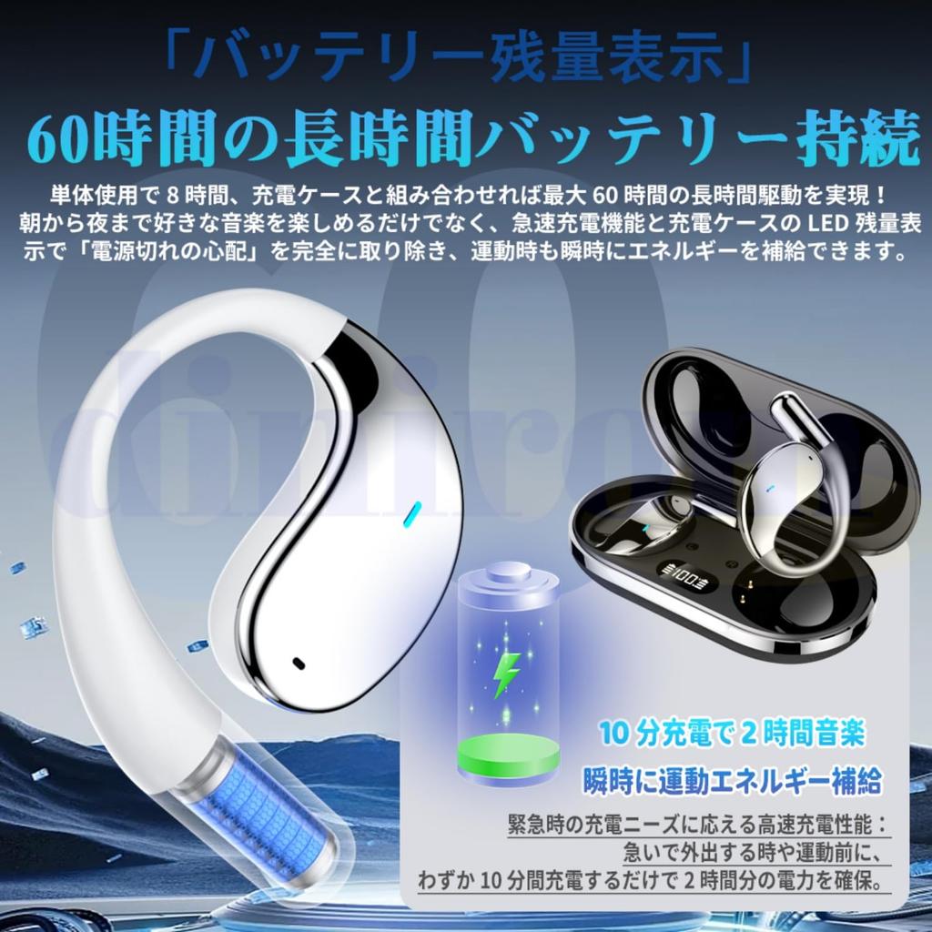 2026 New Wireless Earphones Bluetooth Type OWS Air Conduction Earphones Block Automatic Pairing Battery Level Indicator Standby 5.4 Open-Ear Over-Ear