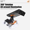 Solar Wall Light Motion Sensor Rotatable Design Built 1800mAh Battery Waterproof Color Changing String Outdoor Yard Decoration