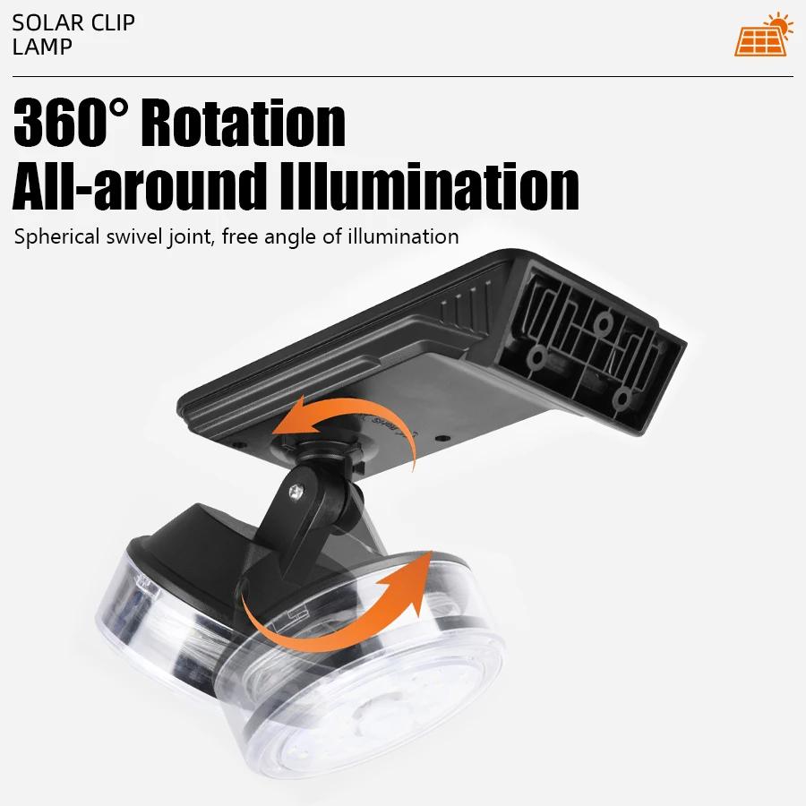Solar Wall Light Motion Sensor Rotatable Design Built 1800mAh Battery Waterproof Color Changing String Outdoor Yard Decoration