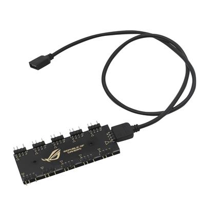10 RGB Sync HUB Splitter für GIGABYTE AURA Motherboard RGB Lüfter Verlängerungskabel Stromversorgung Gleichzeitig Lichtsynchronisation