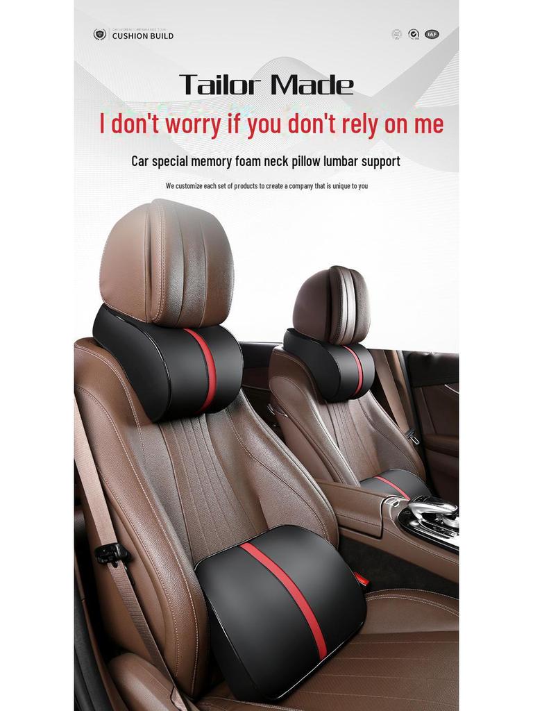 Memory Foam Car Headrest Lumbar Support Neck Pillow - Space Cotton Gift