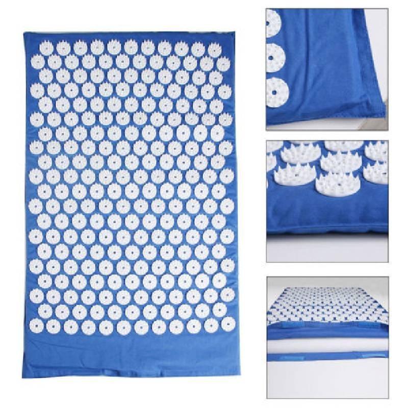 Luxurious Cotton Fabric Sponge Acupressure Mat And Pillow Set For Pain Relief And Relaxation
