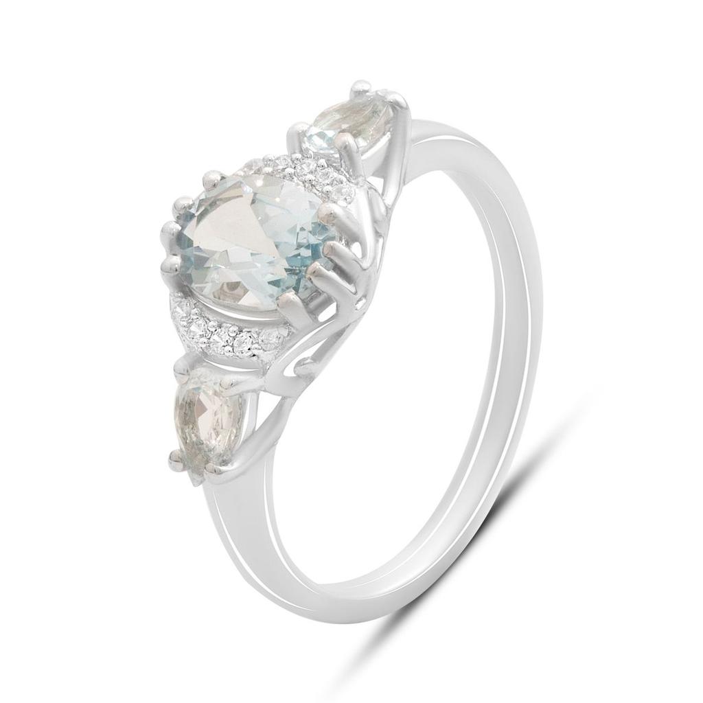 Silver Ring with Natural Topaz 2.048ct, Item Weight 2.91 G (2188278)