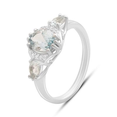 Silberring mit natürlichem Topas 2,048ct, Gewicht des Schmuckstücks 2,91 g (2188278)