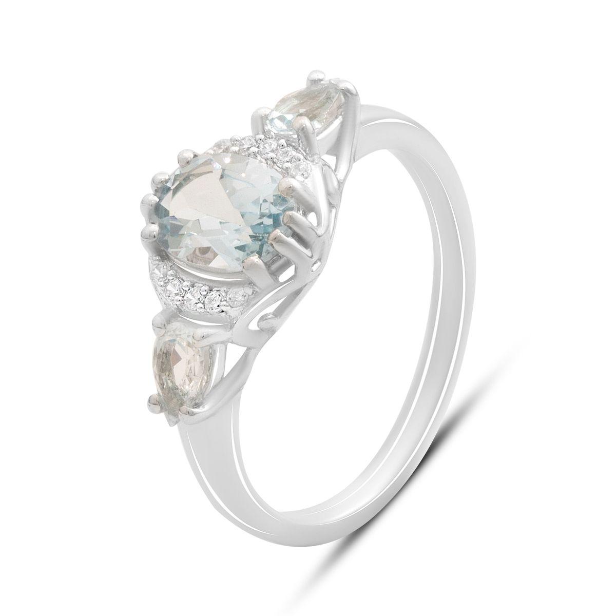 

Silver ring with natural topaz 2.048ct, item weight 2.91 g (2188278) 17.5