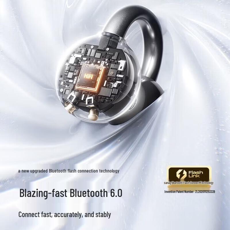 SANAG S7S Ultra AI Translator Wireless Ear-Clip Headphones