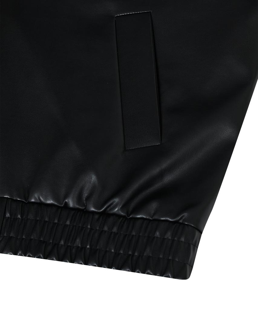 Standarderror 87-Stan235 Standard Hunting Blouson Leather Jacket Black