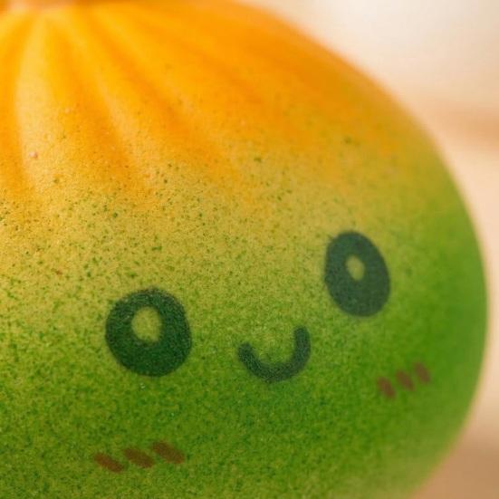 Rainbow Steamed Bun Fidget Toy Stress Relieving Cartoon Smiling Stuffed Bun Squeeze Toy Simulated Dumpling Dough Ball Office Desk Toy