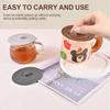1pc Silicone Cup Lid - Universal Dust-Proof Cup Cover, Suitable For Mugs, Tea Cups, Glass Cups
