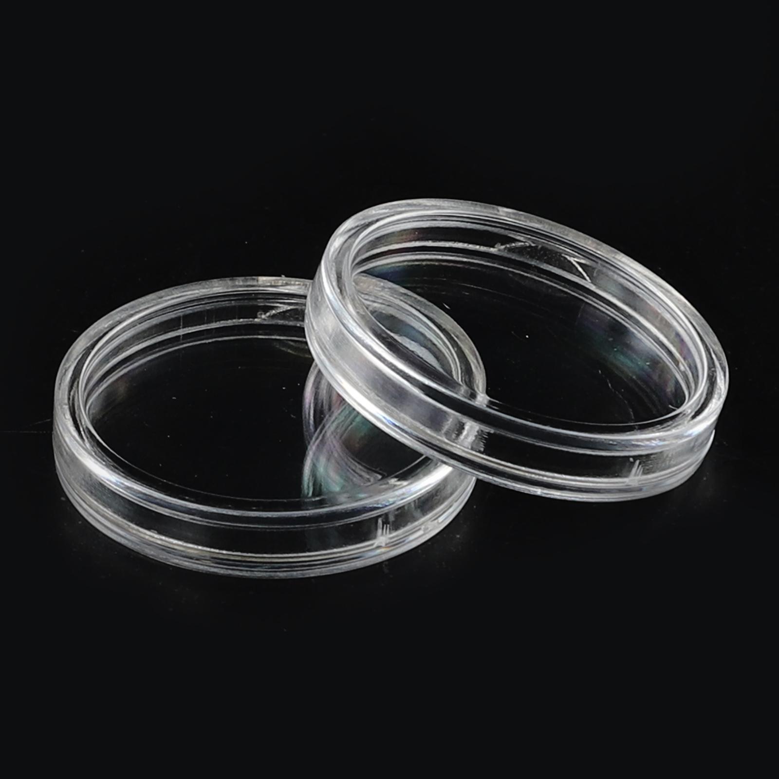 

Pack of 100 Clear Round Plastic Coin Holder Containers Featuring Opening for Convenient and Protective Coin Storage China Mainland