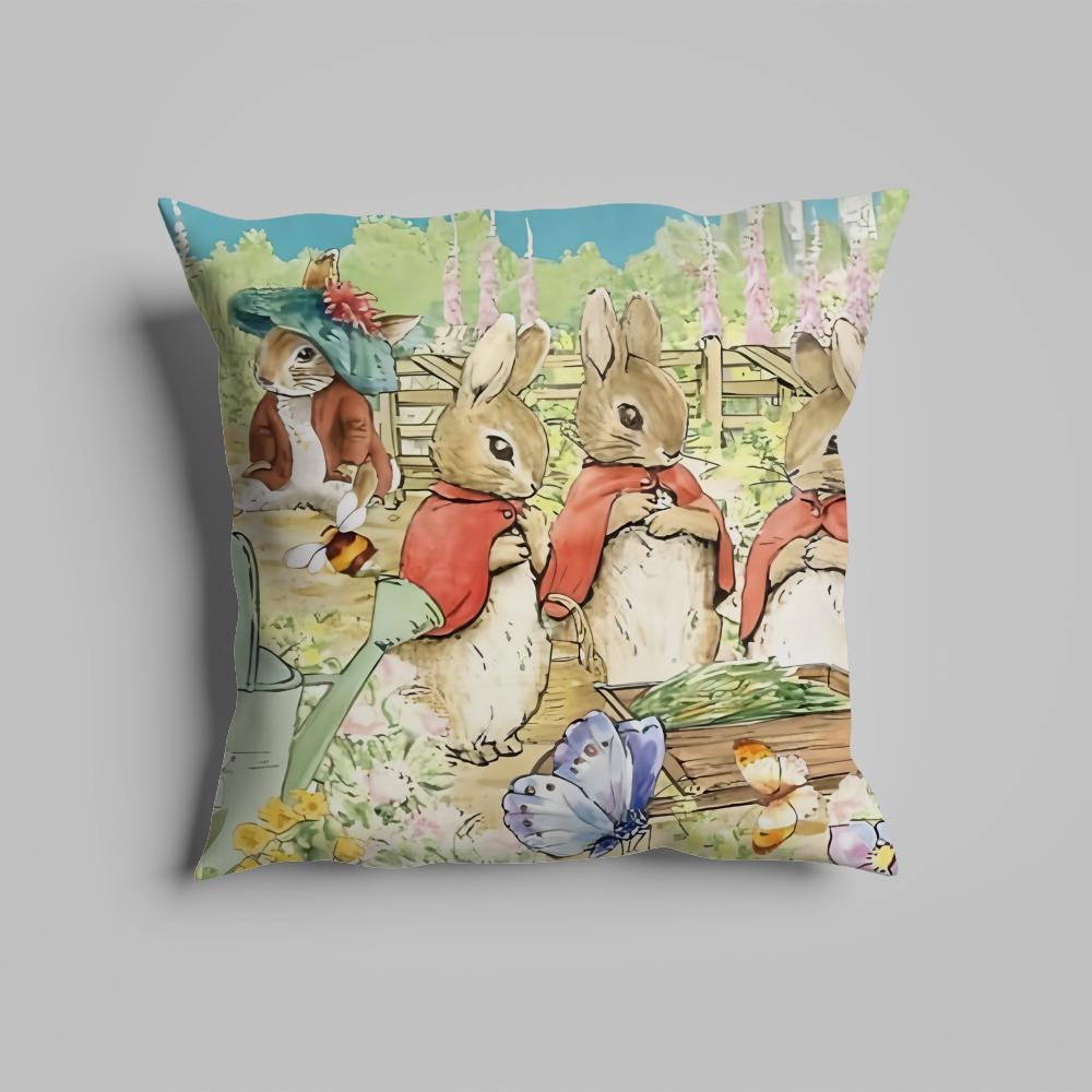 Pillow Case luxurious home office, sofa decorative Multi sized car seat cushions, pillowcases Cartoon p-peter r-rabbit