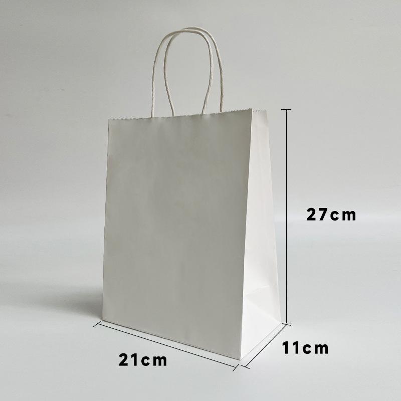 Custom Printed Kraft Paper Bags for Clothing & Milk Tea Takeaway - Multiple Sizes Available
