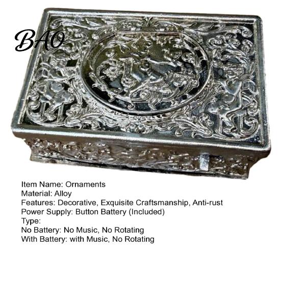Timeless Vintage Style Decor Automatic Pop Up Bird Music Box with Mechanical Singing Bird, Gold Alloy Thoughtful Gift for Birthday Jewelry Featuring