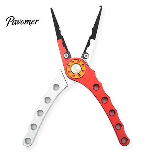 Fishing Tackle Equipment Aluminum Pliers, Saltwater Resistant Surf Tool, Braided Portable Pliers Line Cutter And Split Ring Opener for Outdoor