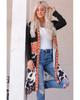 Azura Exchange Cow Patchwork Open Front Cardigan