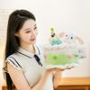 Cartoon Pet Birthday Cake Plush Toy Ornament - Cute Table Companion & Children's Gift