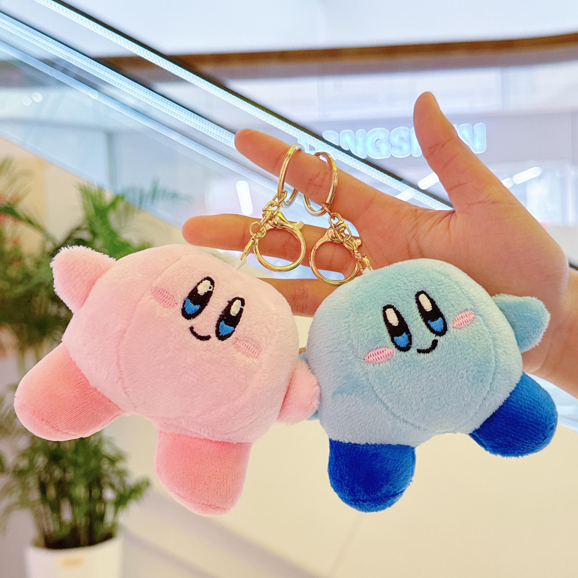 

Kirby Pink Plush Doll Keychain Charm Height 11 cm