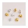 18K Gold Zirkon Stern Herz Pfirsich Po Spacer Perlen für DIY Schmuck