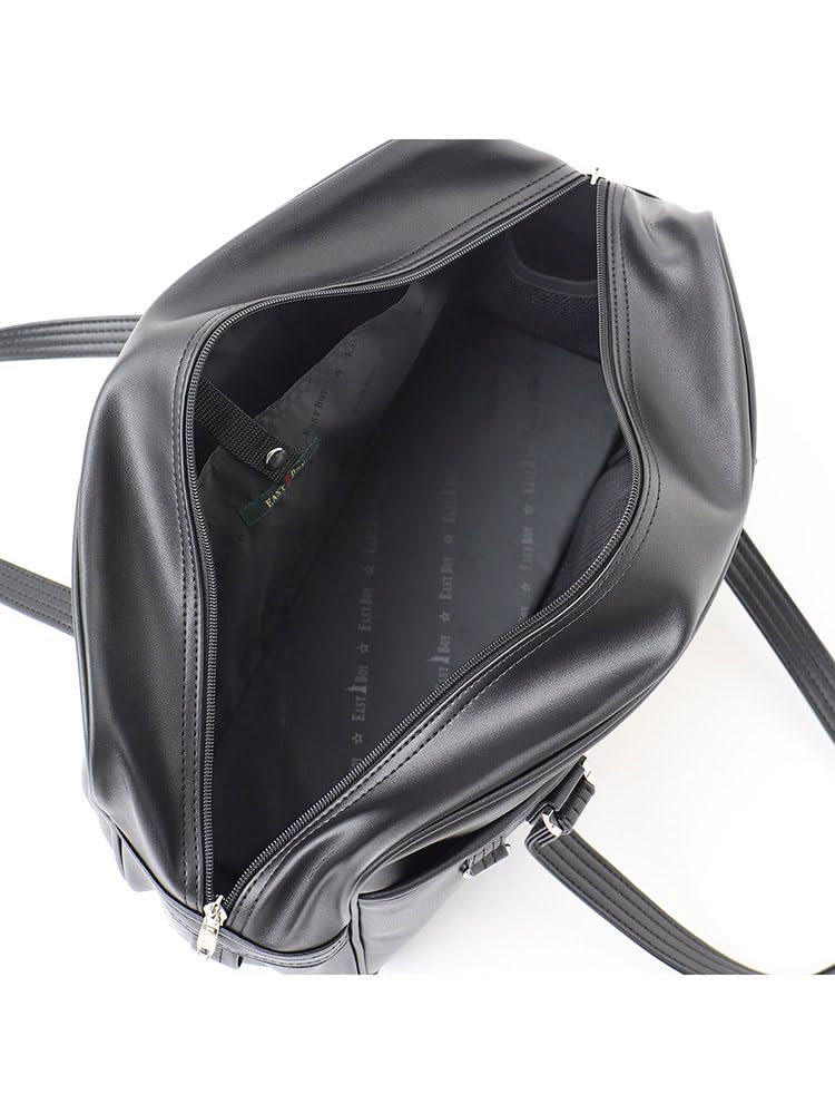School Synthetic Leather Bag Black X Black F [Eastboy] Bag, (Single Layer), 5209300, Women's, (940),