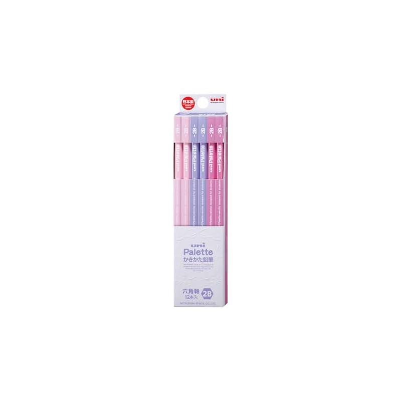 Mitsubishi Pencil Uni Palette 2B Writing Pencils, Lavender, 1 dozen (K56192B)