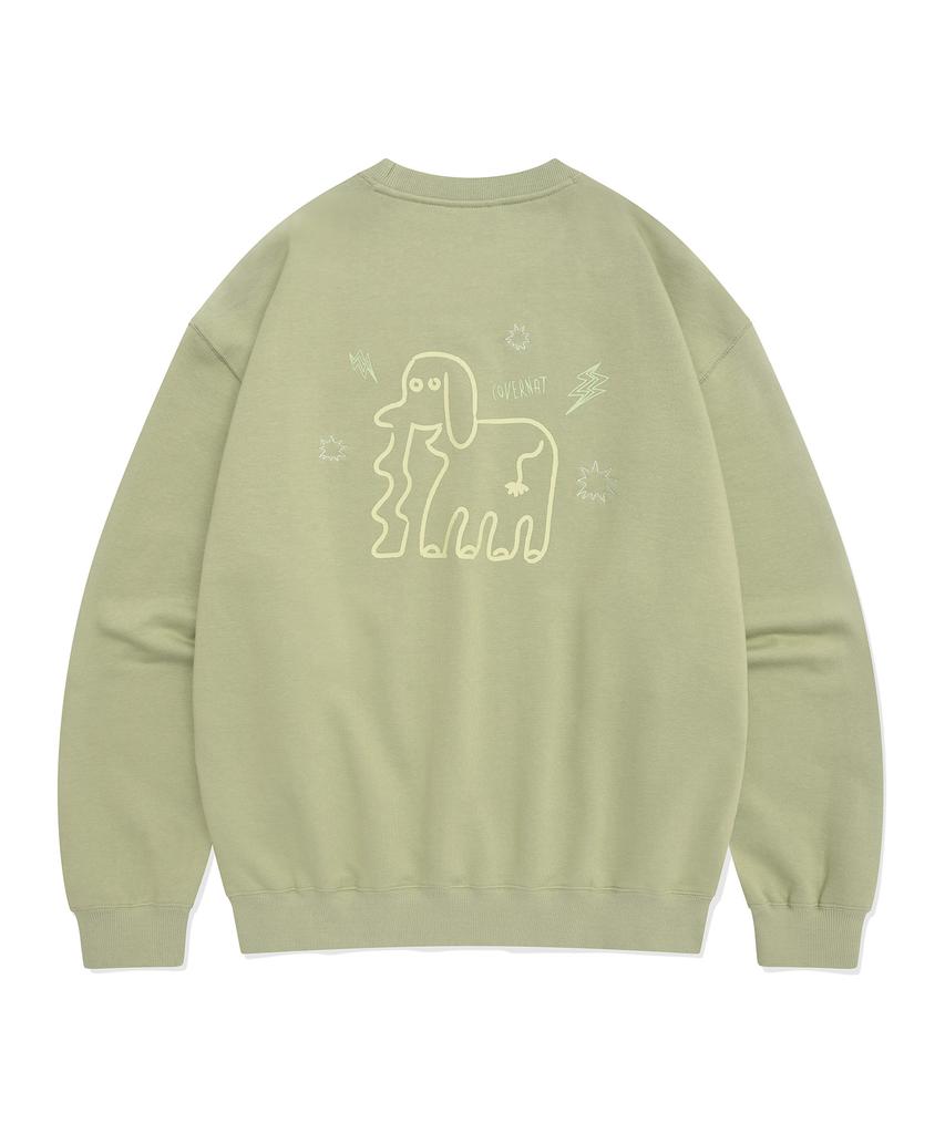 COVERNAT Sketch Sweatshirt Sage Green