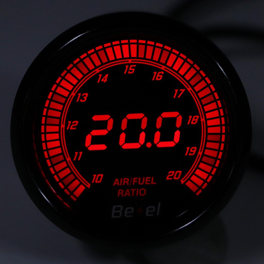 52mm Black 7 Color Pointer AirFuel Ratio Gauge Auto Car Instrument Accessory