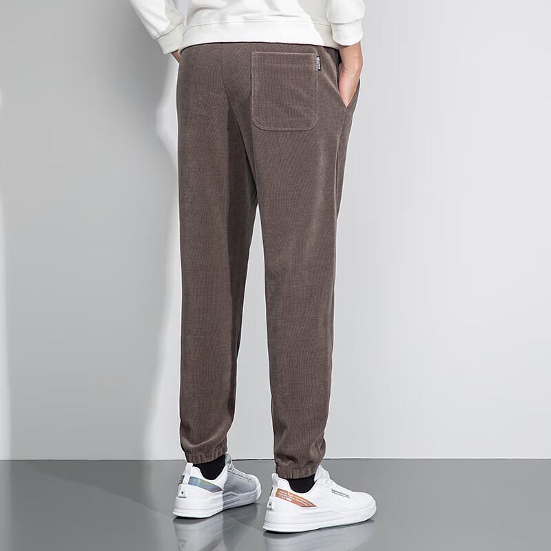 Men's Corduroy Elastic Waist Jogger Pants