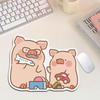 LuLu Pig Alien Laptop Mouse Pad - Small, Non-slip, Wear-resistant, Easy-to-clean Desk Mat.
