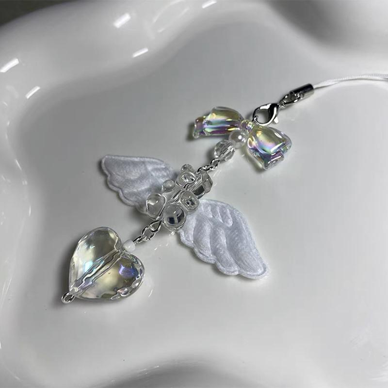 Butterfly Angel Wings Řetízky na telefon Přívěsek na klíče Taška Příslušenství Dekorace Kryt na sluchátka Kreativita Osobnost