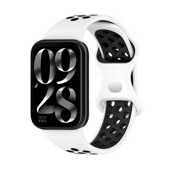 Silicone Watch Strap Replacement for Xiaomi Smart Band 8 Adjustable Waterproof Breathable Women Men